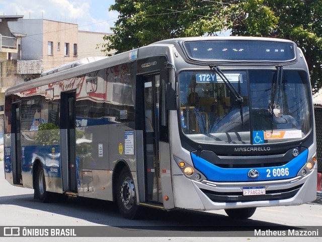 Transcooper > Norte Buss 2 6086 na cidade de São Paulo, São Paulo, Brasil, por Matheus Mazzoni. Número da foto: #13253457.