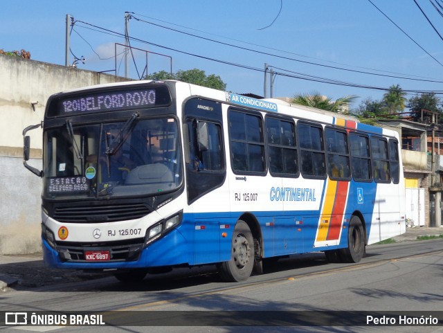Empresa de Transportes Continental RJ 125.007 na cidade de Belford Roxo, Rio de Janeiro, Brasil, por Pedro Honório. Número da foto: #13253506.