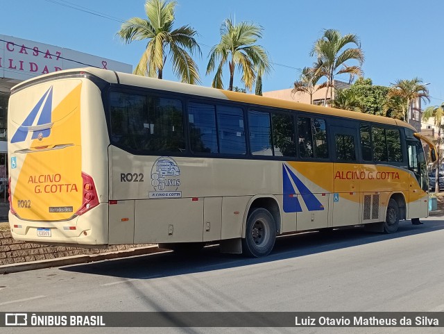 Empresa Alcino G. Cotta R022 na cidade de Arcos, Minas Gerais, Brasil, por Luiz Otavio Matheus da Silva. Número da foto: #13254642.
