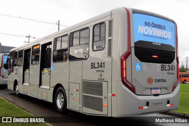 Transporte Coletivo Glória BL341 na cidade de Curitiba, Paraná, Brasil, por Matheus Ribas. Número da foto: #13254895.