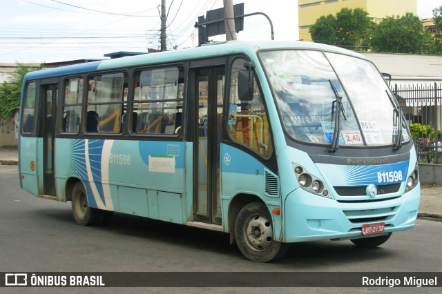 Viação Vila Real B11598 na cidade de Rio de Janeiro, Rio de Janeiro, Brasil, por Rodrigo Miguel. Número da foto: #13253817.