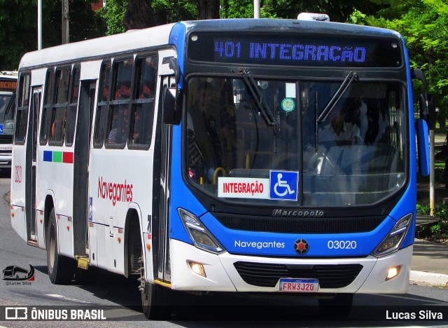 Consórcio Navegantes - 03 > Empresa de Transportes São Sebastião 03020 na cidade de João Pessoa, Paraíba, Brasil, por Lucas Silva. Número da foto: #13254981.