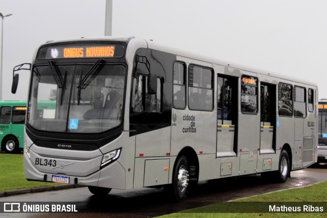 Transporte Coletivo Glória BL343 na cidade de Curitiba, Paraná, Brasil, por Matheus Ribas. Número da foto: #13254947.