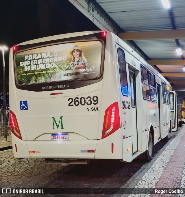 Viação do Sul 26039 na cidade de Curitiba, Paraná, Brasil, por Roger Coelho. Número da foto: #13255101.