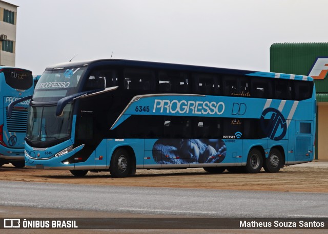 Auto Viação Progresso 6345 na cidade de Vitória da Conquista, Bahia, Brasil, por Matheus Souza Santos. Número da foto: #13255498.