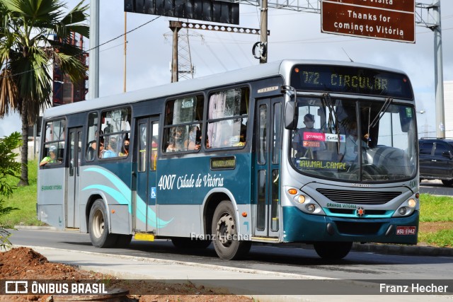 Viação Grande Vitória 4007 na cidade de Vitória, Espírito Santo, Brasil, por Franz Hecher. Número da foto: #13256152.
