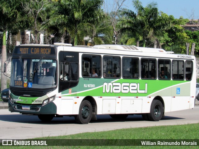 Transportes Mageli RJ 167.001 na cidade de Rio de Janeiro, Rio de Janeiro, Brasil, por Willian Raimundo Morais. Número da foto: #13254601.