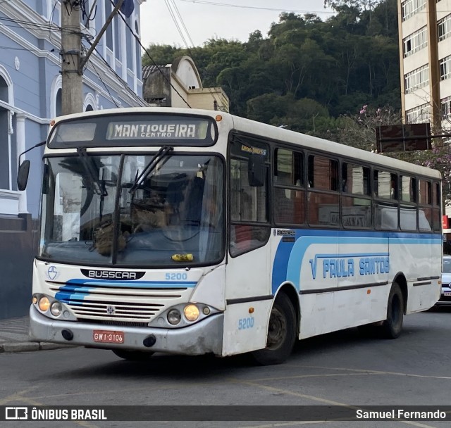 Viação Paula Santos 5200 na cidade de Santos Dumont, Minas Gerais, Brasil, por Samuel Fernando. Número da foto: #13257092.