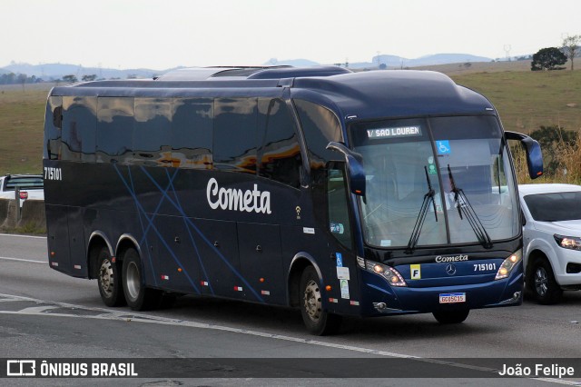 Viação Cometa 715101 na cidade de Lorena, São Paulo, Brasil, por João Felipe. Número da foto: #13258390.
