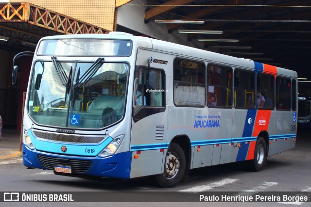 VAL - Viação Apucarana Ltda. 0619 na cidade de Apucarana, Paraná, Brasil, por Paulo Henrique Pereira Borges. Número da foto: #13257969.