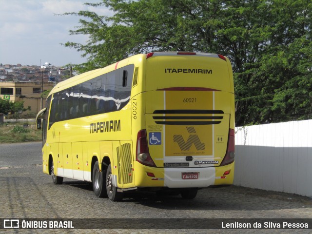 Viação Itapemirim 60021 na cidade de Caruaru, Pernambuco, Brasil, por Lenilson da Silva Pessoa. Número da foto: #13257518.