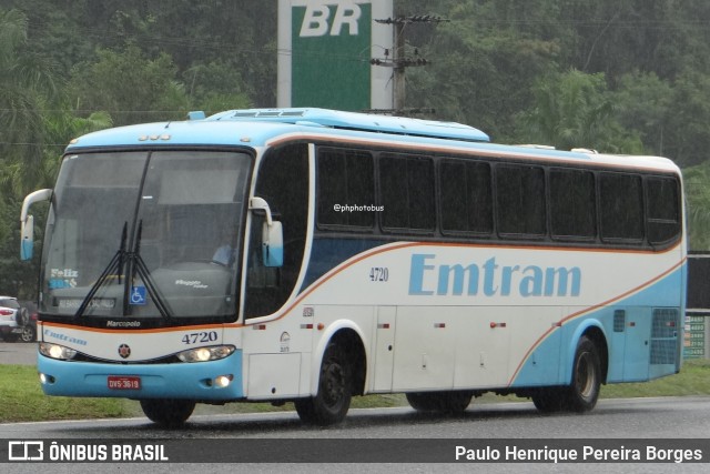 Emtram 4720 na cidade de Barra do Piraí, Rio de Janeiro, Brasil, por Paulo Henrique Pereira Borges. Número da foto: #13257998.