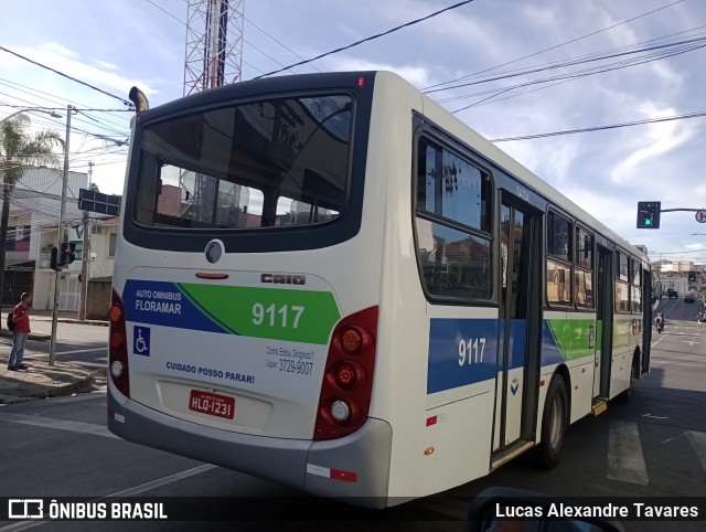 Auto Omnibus Floramar Poços de Caldas 9117 na cidade de Poços de Caldas, Minas Gerais, Brasil, por Lucas Alexandre Tavares. Número da foto: #13257466.