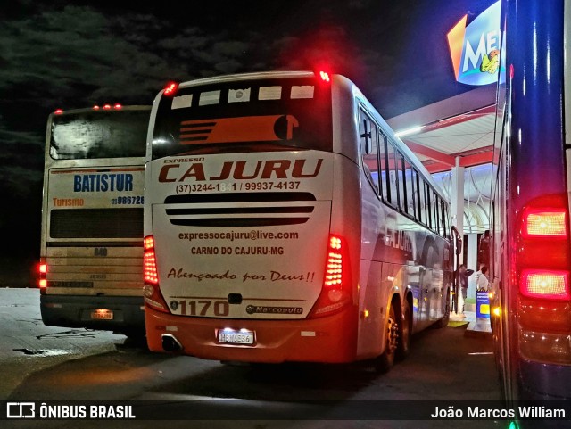 Expresso Cajuru 1170 na cidade de Ribeirão Vermelho, Minas Gerais, Brasil, por João Marcos William. Número da foto: #13257101.