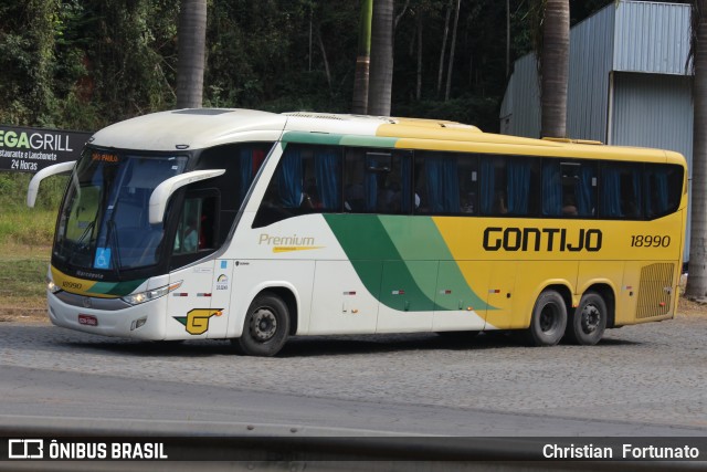 Empresa Gontijo de Transportes 18990 na cidade de Manhuaçu, Minas Gerais, Brasil, por Christian  Fortunato. Número da foto: #13256315.