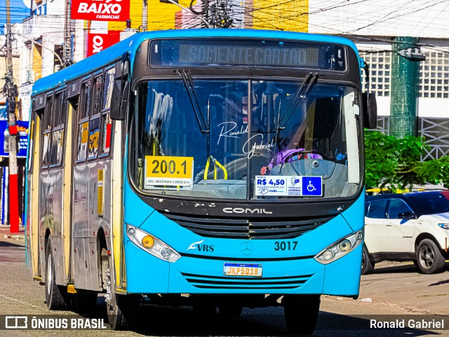 VRS - Viação Roberto Santana 3017 na cidade de Aracaju, Sergipe, Brasil, por Ronald Gabriel. Número da foto: #13256430.
