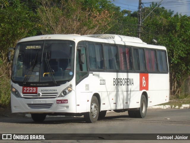 Borborema Imperial Transportes 2223 na cidade de Recife, Pernambuco, Brasil, por Samuel Júnior. Número da foto: #13258613.