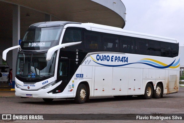 Viação Ouro e Prata 1033 na cidade de Dourados, Mato Grosso do Sul, Brasil, por Flavio Rodrigues Silva. Número da foto: #13257735.