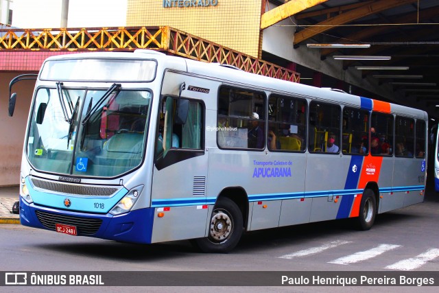 VAL - Viação Apucarana Ltda. 1018 na cidade de Apucarana, Paraná, Brasil, por Paulo Henrique Pereira Borges. Número da foto: #13257977.
