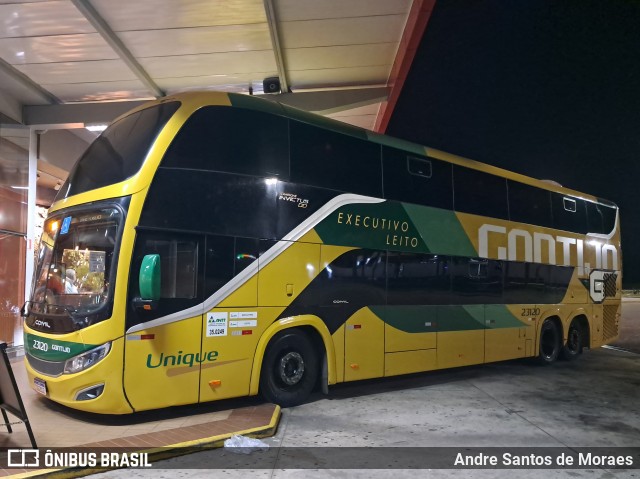 Empresa Gontijo de Transportes 23120 na cidade de São Sebastião da Bela Vista, Minas Gerais, Brasil, por Andre Santos de Moraes. Número da foto: #13257230.