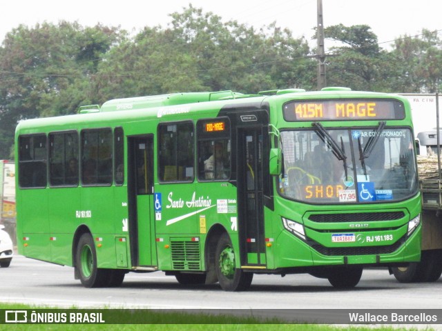 Transportes Santo Antônio RJ 161.183 na cidade de Duque de Caxias, Rio de Janeiro, Brasil, por Wallace Barcellos. Número da foto: #13257015.
