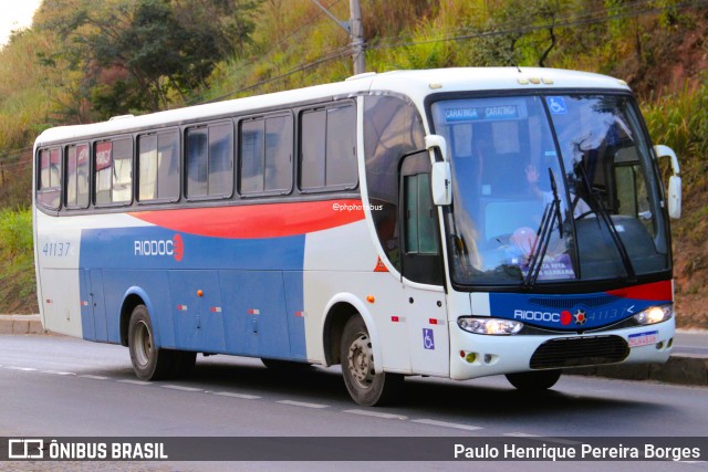 Viação Riodoce 41137 na cidade de Caratinga, Minas Gerais, Brasil, por Paulo Henrique Pereira Borges. Número da foto: #13257922.