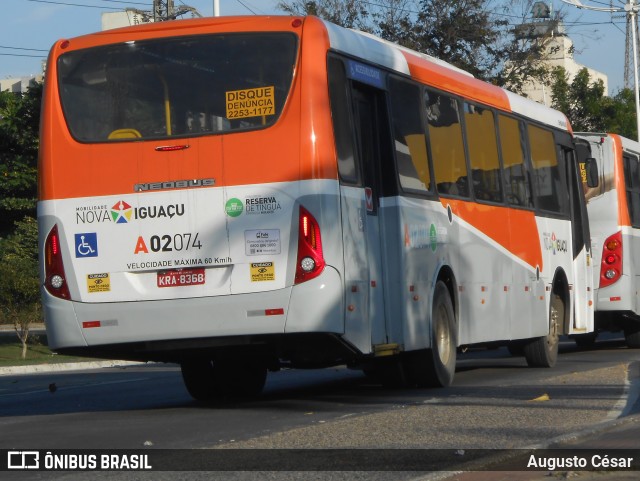 Viação Mirante A02074 na cidade de Nova Iguaçu, Rio de Janeiro, Brasil, por Augusto César. Número da foto: #13257111.