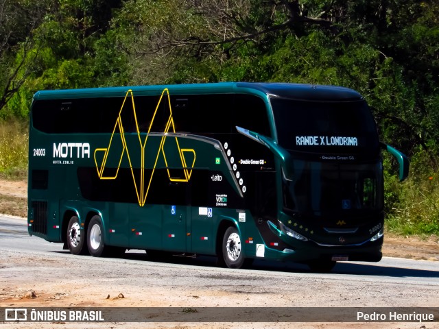 Viação Motta 24003 na cidade de Divinópolis, Minas Gerais, Brasil, por Pedro Henrique. Número da foto: #13257592.