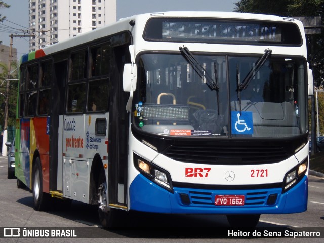 BR7 Mobilidade 2721 na cidade de São Bernardo do Campo, São Paulo, Brasil, por Heitor de Sena Sapaterro. Número da foto: #13256458.