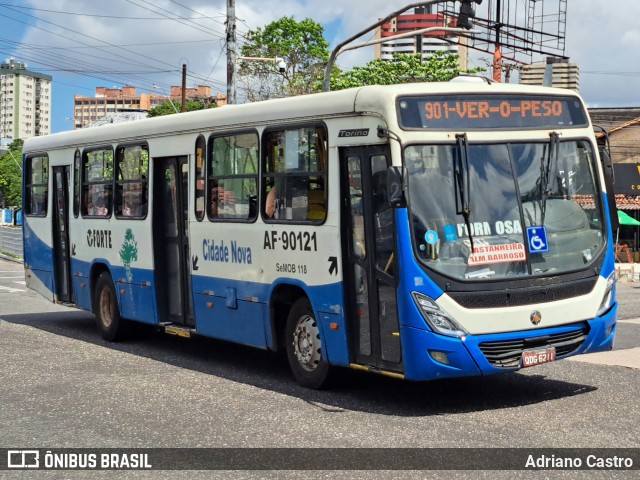Viação Forte AF-90121 na cidade de Belém, Pará, Brasil, por Adriano Castro. Número da foto: #13258620.