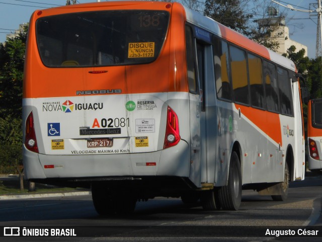 Viação Mirante A02081 na cidade de Nova Iguaçu, Rio de Janeiro, Brasil, por Augusto César. Número da foto: #13257108.