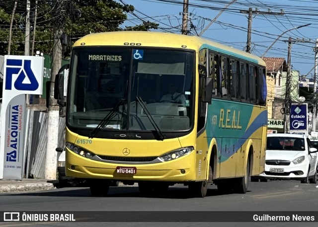 Viação Real Ita 61570 na cidade de Marataízes, Espírito Santo, Brasil, por Guilherme Neves. Número da foto: #13257283.