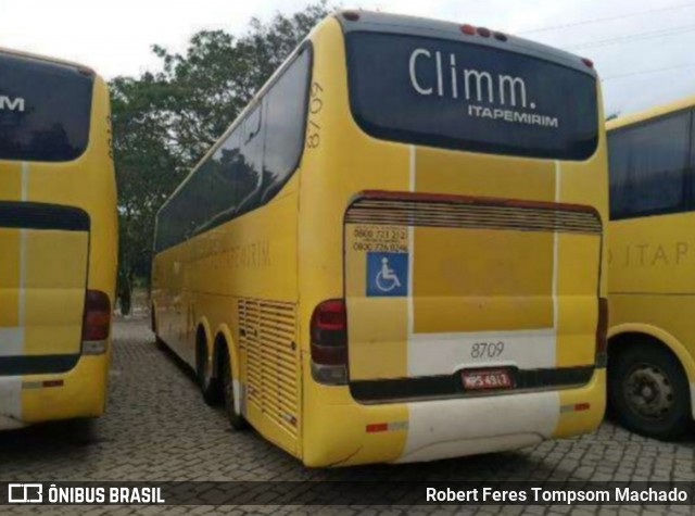 Viação Itapemirim 8709 na cidade de Cachoeiro de Itapemirim, Espírito Santo, Brasil, por Robert Feres Tompsom Machado. Número da foto: #13257416.