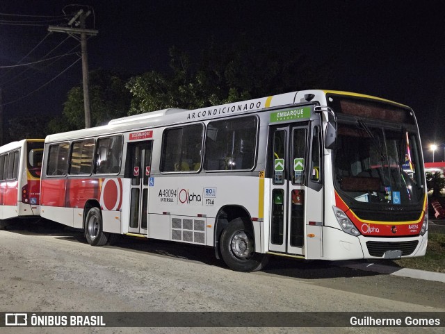 Auto Viação Alpha A48094 na cidade de Guaratinguetá, São Paulo, Brasil, por Guilherme Gomes. Número da foto: #13256780.