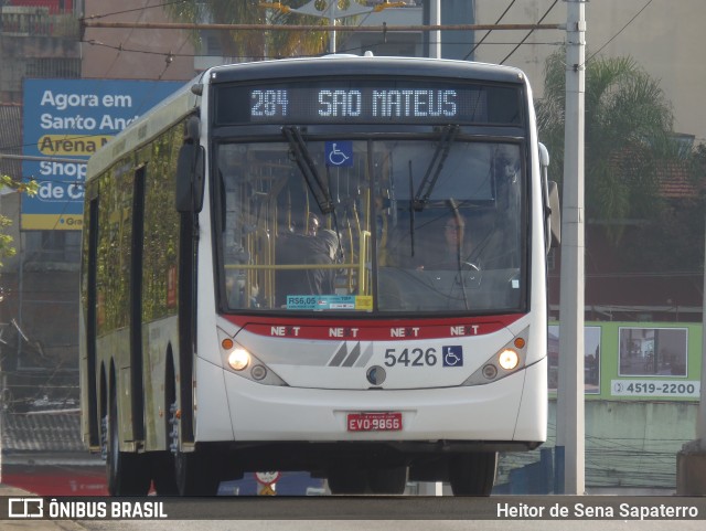 Next Mobilidade - ABC Sistema de Transporte 5426 na cidade de Santo André, São Paulo, Brasil, por Heitor de Sena Sapaterro. Número da foto: #13256471.