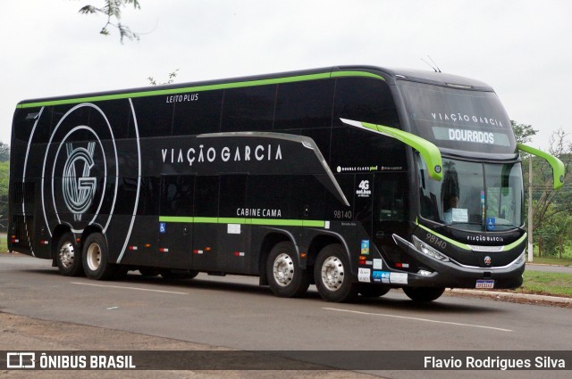 Viação Garcia 98140 na cidade de Dourados, Mato Grosso do Sul, Brasil, por Flavio Rodrigues Silva. Número da foto: #13257430.