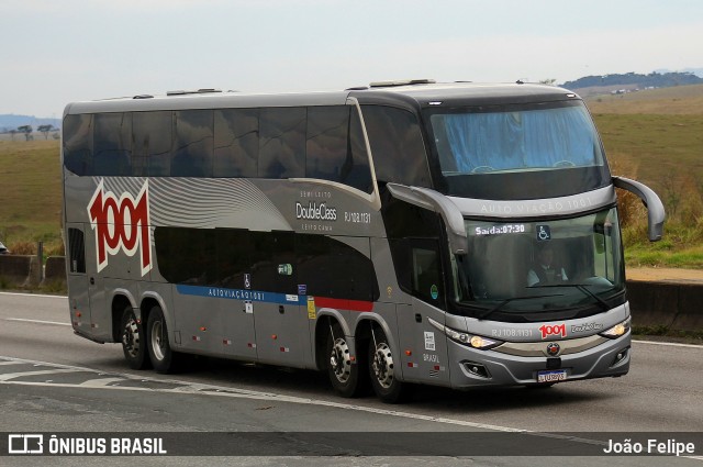 Auto Viação 1001 RJ 108.1131 na cidade de Lorena, São Paulo, Brasil, por João Felipe. Número da foto: #13258381.