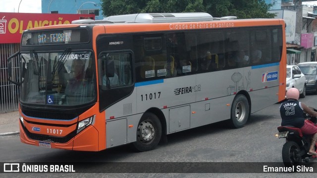 Auto Ônibus São João 11017 na cidade de Feira de Santana, Bahia, Brasil, por Emanuel Silva. Número da foto: #13256961.