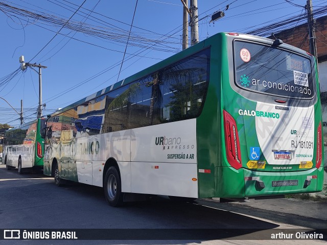 Viação Galo Branco RJ 181.091 na cidade de São Gonçalo, Rio de Janeiro, Brasil, por arthur Oliveira. Número da foto: #13256462.