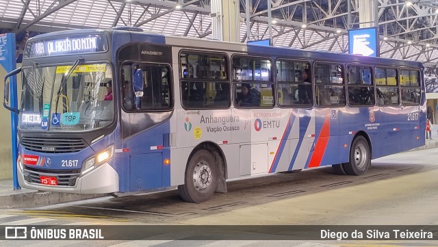 Viação Osasco 21.617 na cidade de São Paulo, São Paulo, Brasil, por Diego da Silva Teixeira. Número da foto: #13256768.