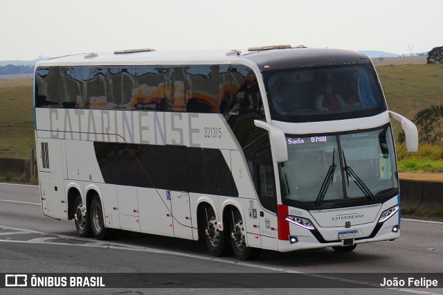 Auto Viação Catarinense 321315 na cidade de Lorena, São Paulo, Brasil, por João Felipe. Número da foto: #13258481.