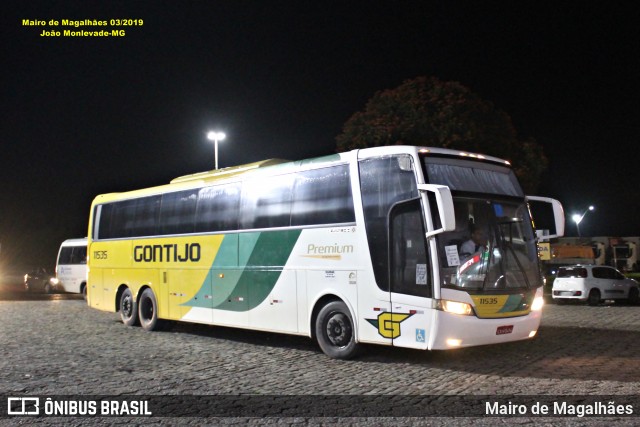 Empresa Gontijo de Transportes 11535 na cidade de João Monlevade, Minas Gerais, Brasil, por Mairo de Magalhães. Número da foto: #13256943.