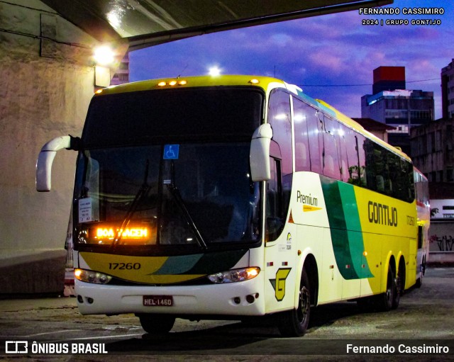 Empresa Gontijo de Transportes 17260 na cidade de Belo Horizonte, Minas Gerais, Brasil, por Fernando Cassimiro. Número da foto: #13258642.