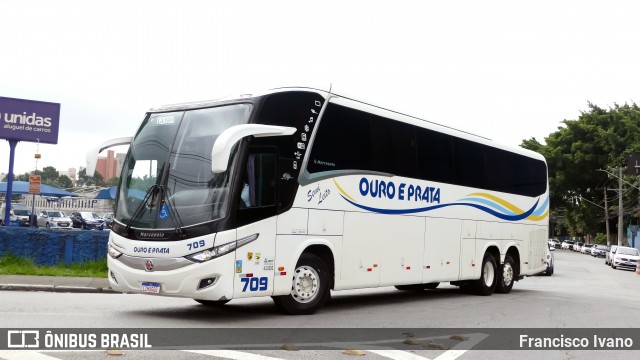 Viação Ouro e Prata 709 na cidade de São Paulo, São Paulo, Brasil, por Francisco Ivano. Número da foto: #13260746.