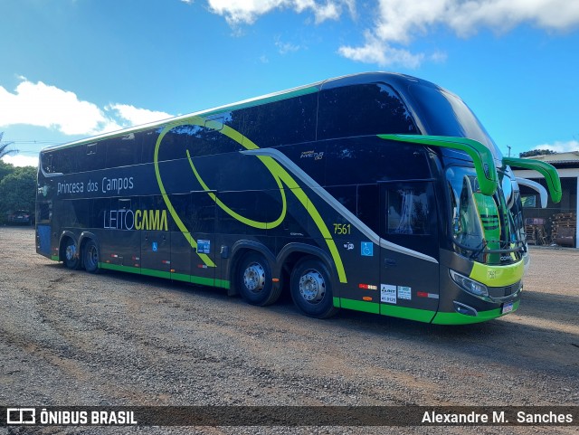 Expresso Princesa dos Campos 7561 na cidade de Francisco Beltrão, Paraná, Brasil, por Alexandre M.  Sanches. Número da foto: #13260426.