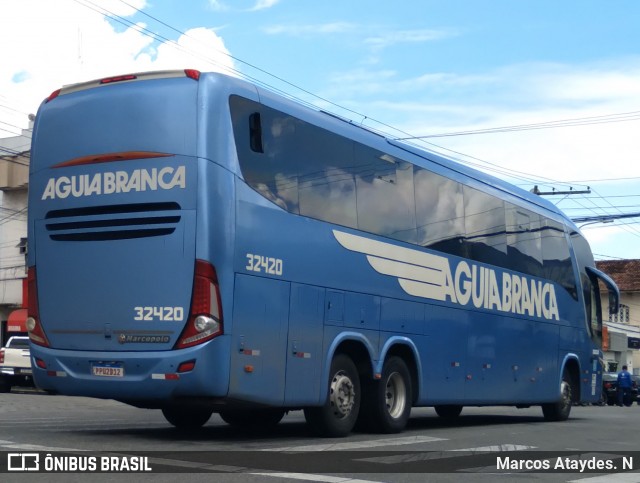 Viação Águia Branca 32420 na cidade de Linhares, Espírito Santo, Brasil, por Marcos Ataydes. N. Número da foto: #13260305.
