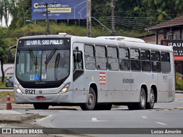 BluMob - Concessionária de Transporte Urbano de Blumenau 9121 na cidade de Blumenau, Santa Catarina, Brasil, por Lucas Amorim. Número da foto: #13258979.