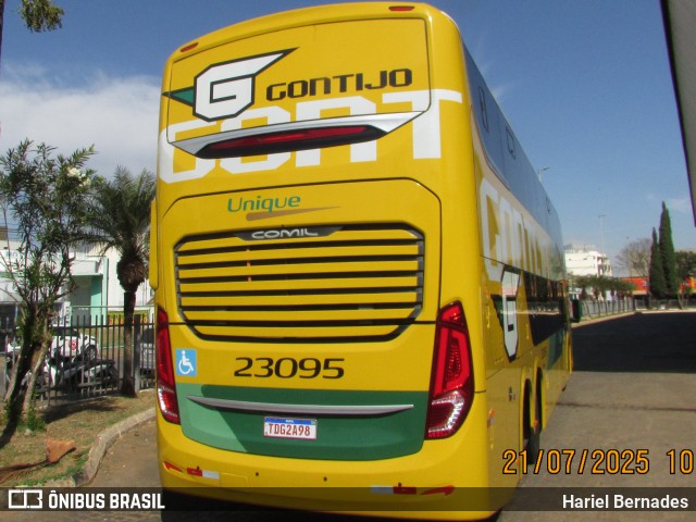 Empresa Gontijo de Transportes 23095 na cidade de Patos de Minas, Minas Gerais, Brasil, por Hariel Bernades. Número da foto: #13260011.