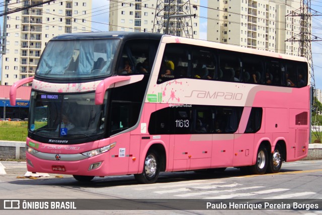 Viação Sampaio 11613 na cidade de São José dos Campos, São Paulo, Brasil, por Paulo Henrique Pereira Borges. Número da foto: #13260231.