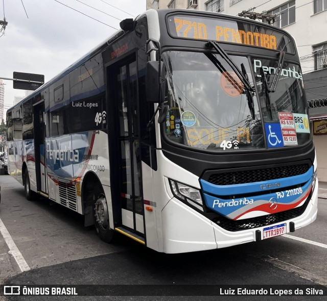 Viação Pendotiba RJ 211.036 na cidade de Niterói, Rio de Janeiro, Brasil, por Luiz Eduardo Lopes da Silva. Número da foto: #13260797.